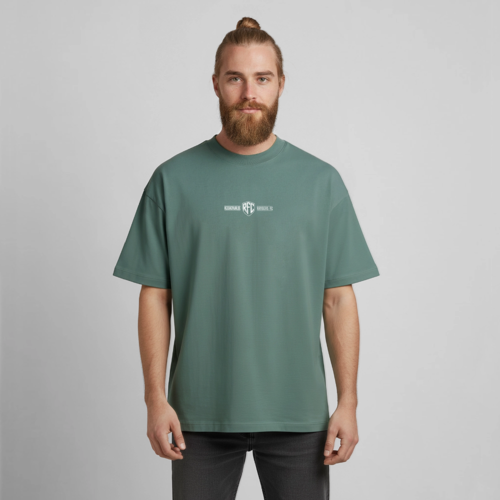 Boxy Shirt (Oversize) "RFC" - Grüner Bucht