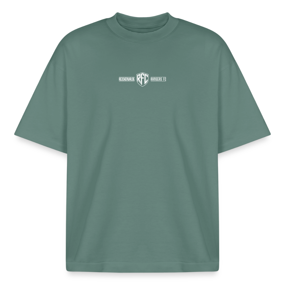 Boxy Shirt (Oversize) "RFC" - Grüner Bucht