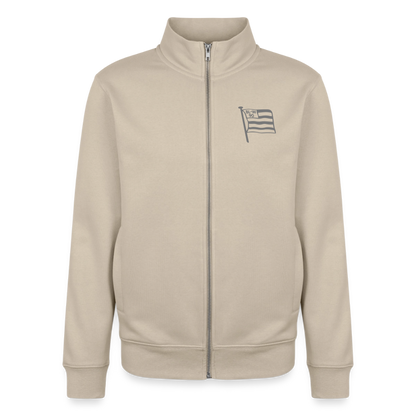 Zip Jacke • Fahne - Cremebeige