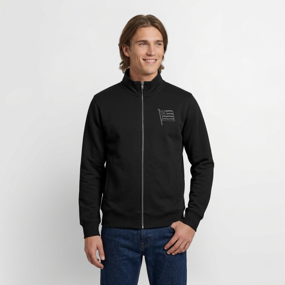 Zip Jacke • Fahne - Schwarz