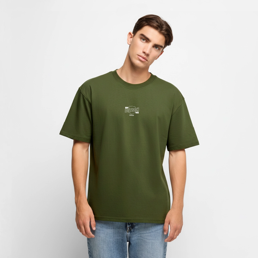 Unisex Premium Oversized Bio T-Shirt • "Dotsch" - Khaki