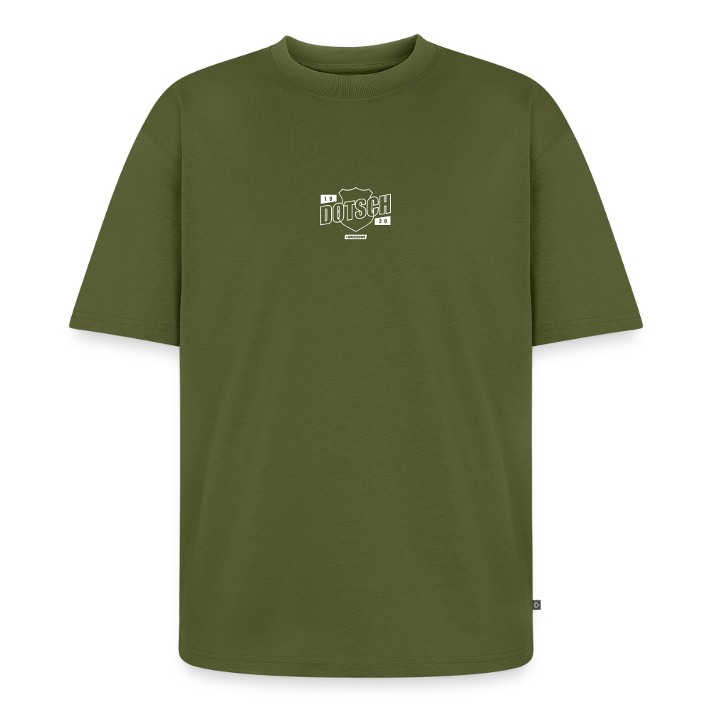 Unisex Premium Oversized Bio T-Shirt • "Dotsch" - Khaki