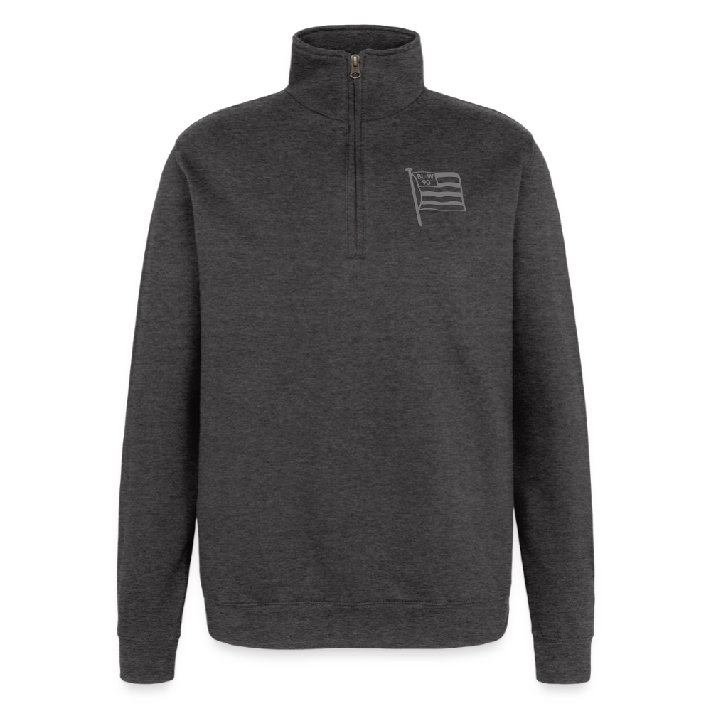 Quarter-Zip-Pullover • Fahne - Anthrazit