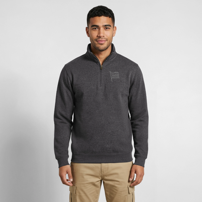 Quarter-Zip-Pullover • Fahne - Anthrazit