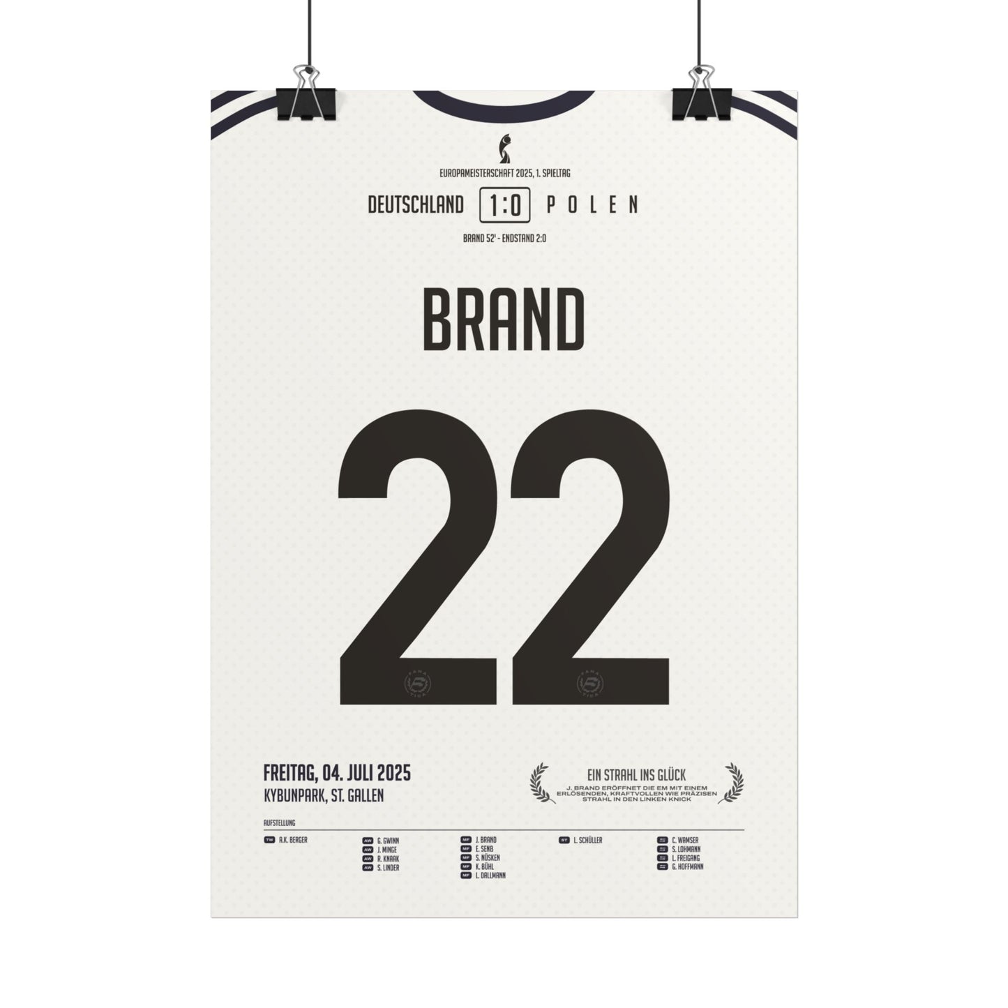 Jule Brand | 22 • "Mit einem Strahl ins Glück!" • 04.07.2025