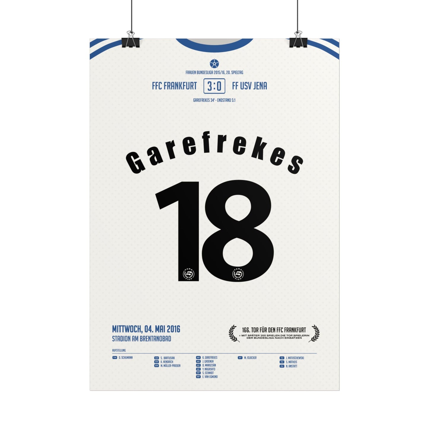 Kerstin Garefrekes  | 18 • "166. Tor" • 04.05.2016