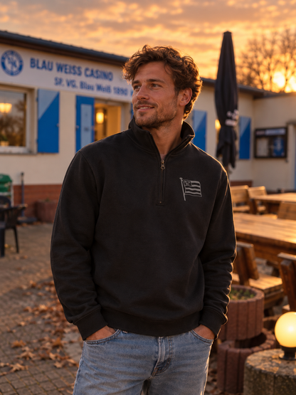 Quarter-Zip-Pullover • Fahne